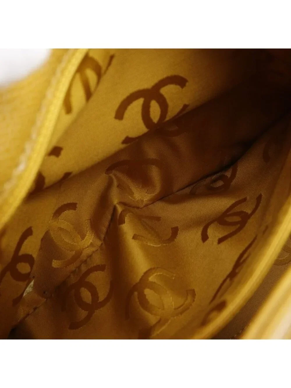 Chanel CC Logo Drawstring Caviar Leather Brown Tote - Picture 7 of 10